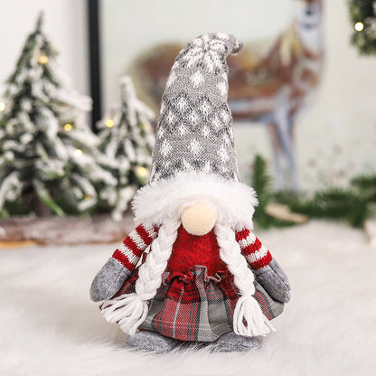 Gnome de Noël tricoté
