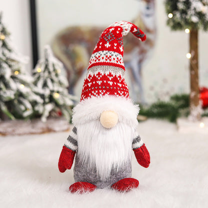 Gnome de Noël tricoté