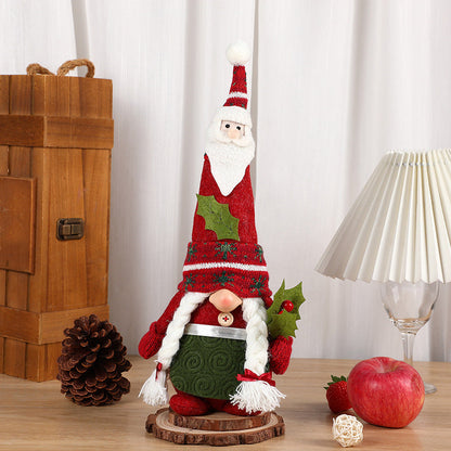 Gnome Père Noël et bonhomme de neige