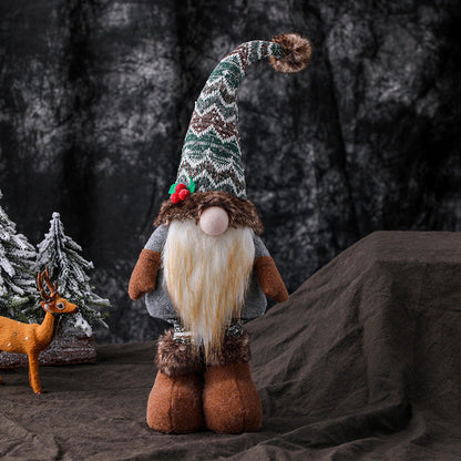 Gnomes de Noël éclairés et rétractables