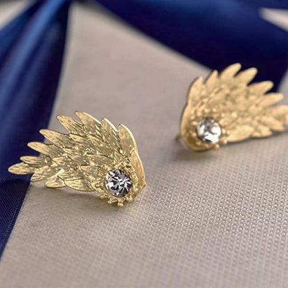 '' Je serai toujours là avec toi '' Boucles d'oreilles ailes d'ange 