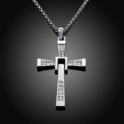 ''Brillant comme des diamants'' Collier Pendentif Croix 