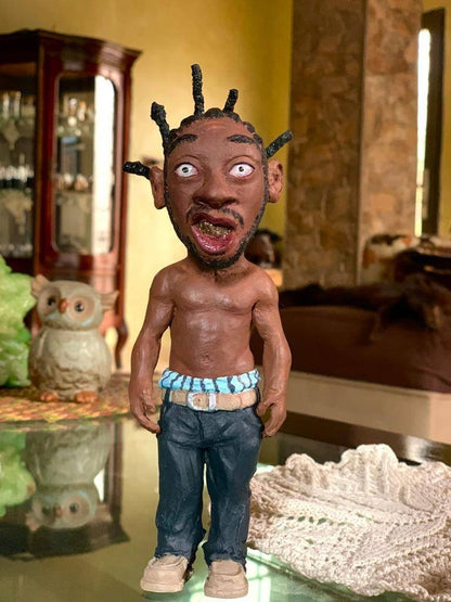 Décor de jardin de sculpture de personnage célèbre