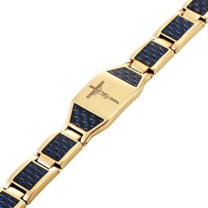 Bracelet Croix ''Marchez avec Seigneur'' 