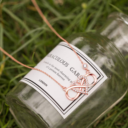 "Je t'aime à l'infini et au-delà" Collier d'amour infini 