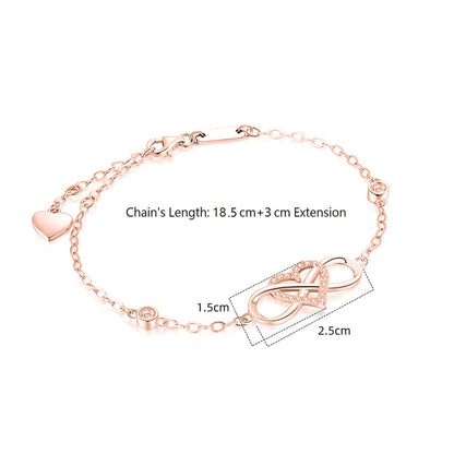 "Je t'aime à l'infini et au-delà" Collier d'amour infini 