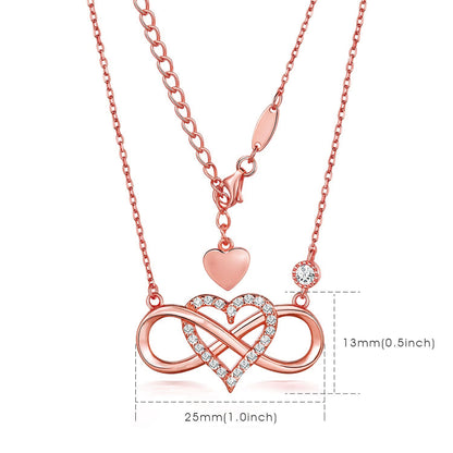 "Je t'aime à l'infini et au-delà" Collier d'amour infini 