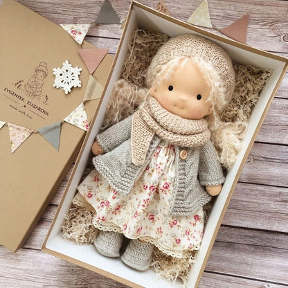 Handmade Knitted Doll - Christine