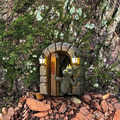 Art bébé dragon sculpture jardin/décor à la maison