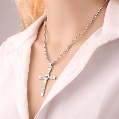 ''Brillant comme des diamants'' Collier Pendentif Croix 