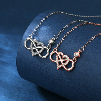 "Je t'aime à l'infini et au-delà" Collier d'amour infini 