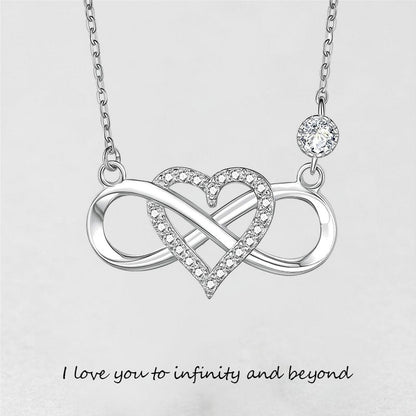 "Je t'aime à l'infini et au-delà" Collier d'amour infini 
