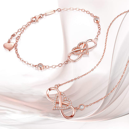 "Je t'aime à l'infini et au-delà" Collier d'amour infini 